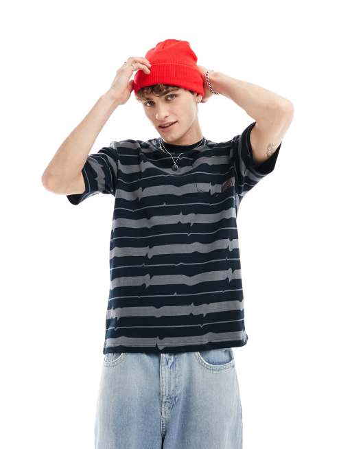Santa Cruz - T-shirt multicolore a righe spezzate