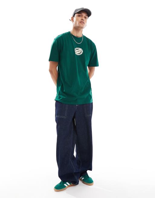 Santa Cruz - T-shirt verde con logo, 3 di 4
