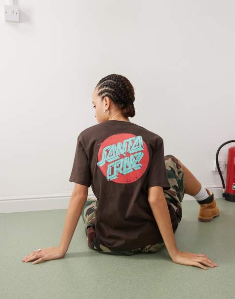 Santa Cruz t-shirt with logo back print in black - view 1