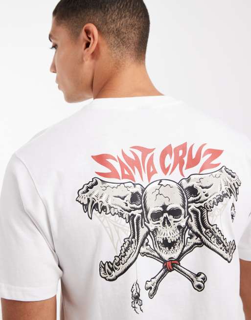 Santa Cruz - Torch Bones - T-shirt à logo avec imprimé au dos - Blanc, 5 de 5
