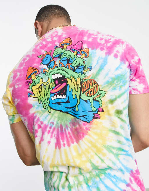 Santa Cruz toxic hand t shirt in tie dye ASOS