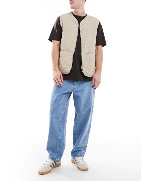 Santa Cruz – Tripper – Weite Carpenter-Jeans in verwaschenem Hellblau mit Stickerei - view 1