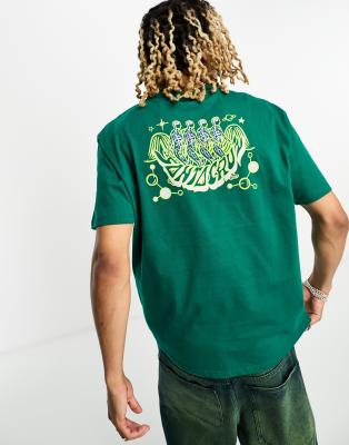 Santa Cruz unisex knibbs mind eye t shirt in green with chest and