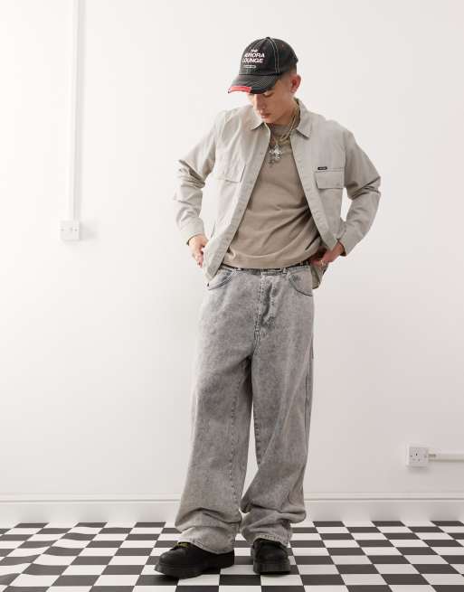 Santa Cruz - Utility overshirt in beige