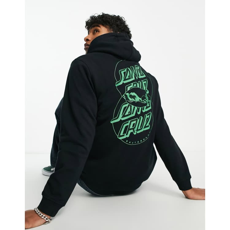 Santa cruz spill dot black online hoodie