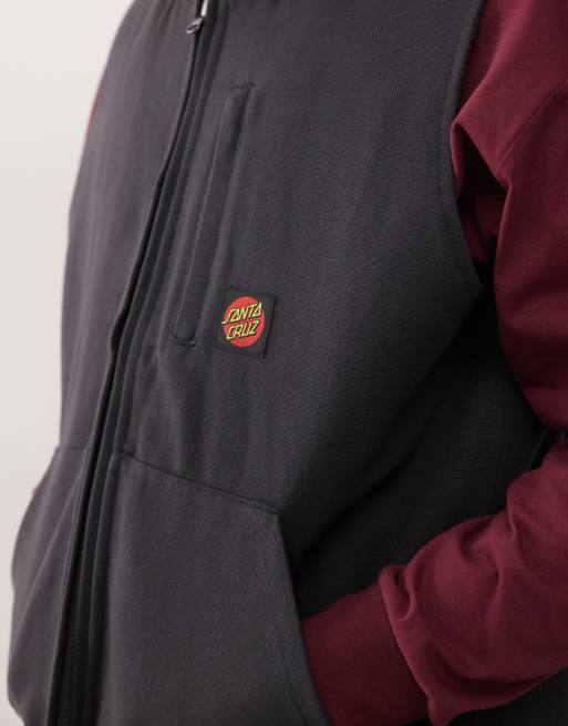 Santa Cruz - Veste sans manches classique à logo - Noir, 3 de 4