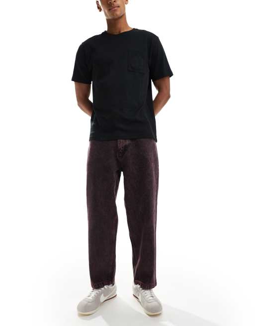 Santa Cruz – Vinröda, tvättade, baggy jeans, 2 av 5