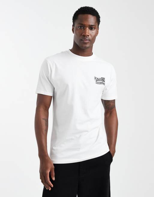 Santa Cruz – Vit t-shirt med handtryck baktill, 3 av 5