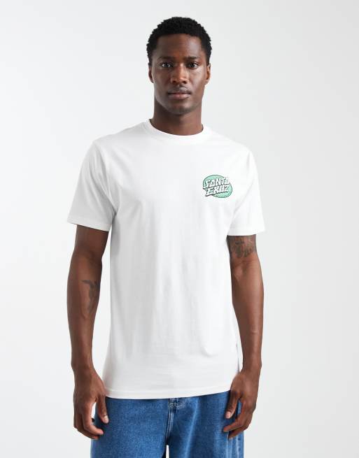 Santa Cruz – Vit t-shirt med logga baktill, 3 av 5