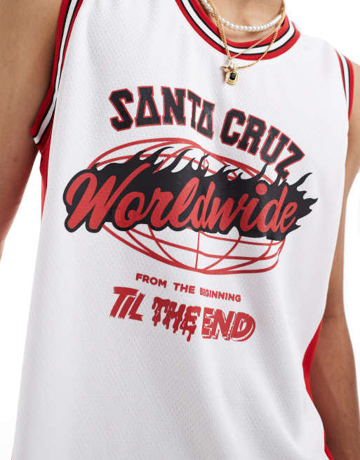 Santa Cruz – Vitt basketlinne i mesh, del av set, 4 av 4