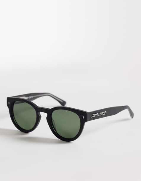 Santa Cruz watson round frame sunglasses in matte black - view 1