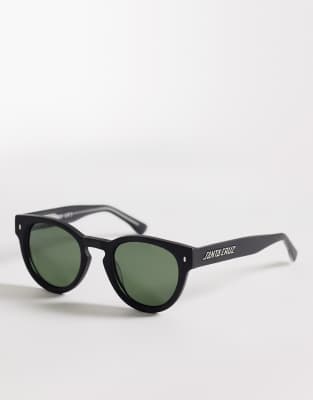 Santa Cruz - Watson - Sonnenbrille in mattem Schwarz mit rundem Rahmen