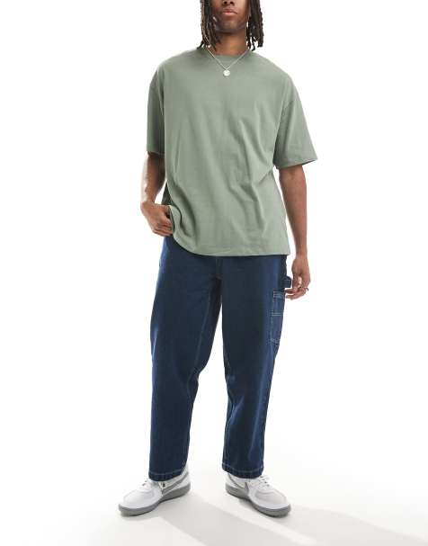 Santa Cruz – Weite Carpenter-Jeans in dunkelblauer Waschung mit Kontrastnaht - view 1