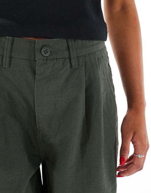 Santa Cruz wide leg balloon pants in khaki, 5 of 5