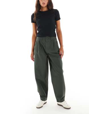 Santa Cruz Santa Cruz wide leg balloon trousers in khaki-Green