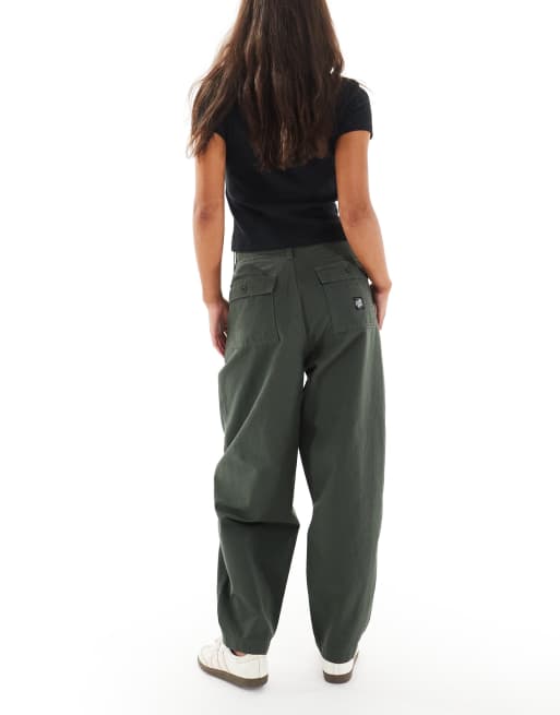 Santa Cruz wide leg balloon trousers in khaki ASOS