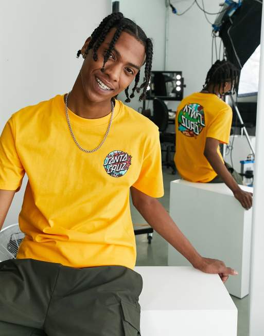 Santa Cruz Winkowski aquatic dot back print t-shirt in mango