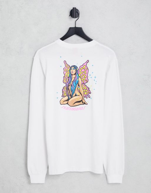 Santa Cruz x ASOS long sleeve t shirt in white with fairy back