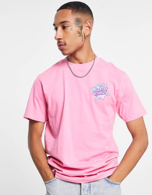 Santa Cruz x ASOS t shirt in pink with crystal dot back print ASOS