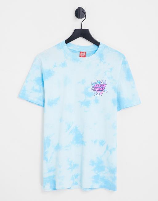 Santa Cruz x ASOS t-shirt in tie dye with crystal hand back print