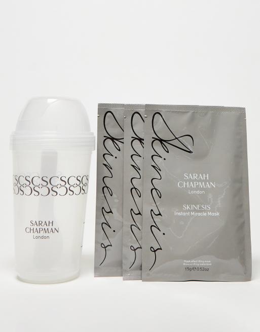 Sarah Chapman Instant Miracle Setting Mask 4-Pack + Shaker