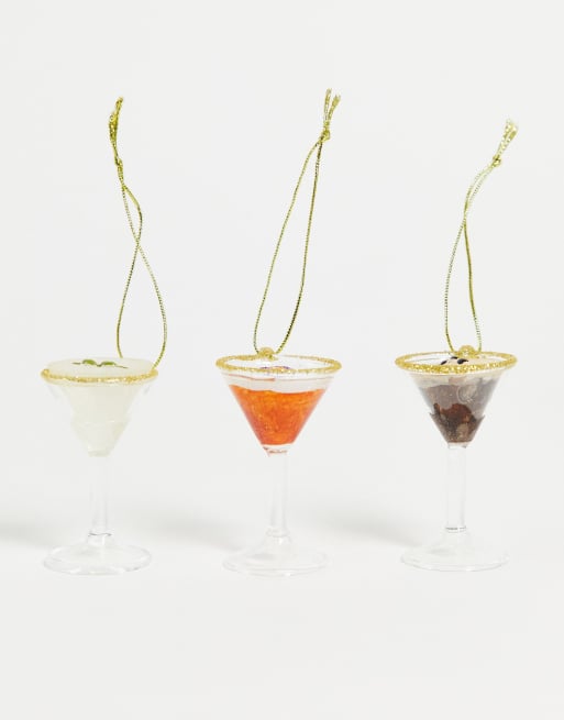 Sass and Belle – Julgranspynt i cocktaildesign, 3-pack