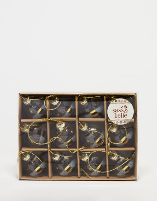 Sass & Belle 12 pack mini bee baubles, 2 of 4