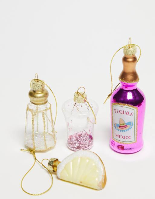 Sass & Belle – 4-pack julgranskulor i tequila-design