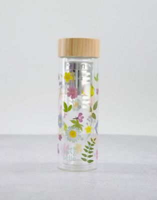 Sass & Belle - Bouteille d'eau à motif floral avec infuseur