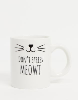Sass & Belle Sass & Belle cats whiskers mug-White