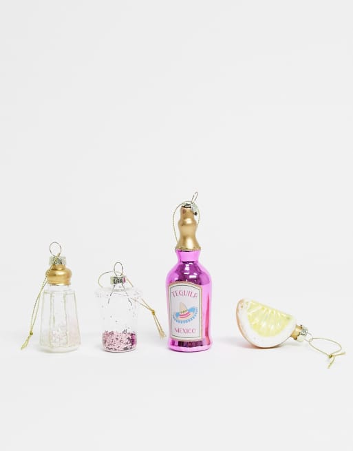 Sass & Belle – Christbaumkugeln mit Tequila-Mixdesigns im Multipack x 4