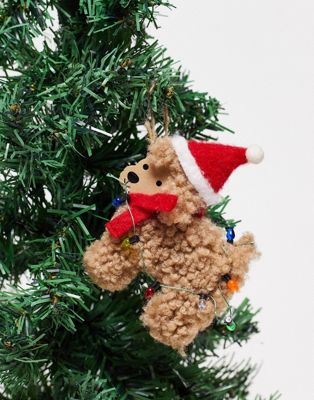Sass & Belle Christmas decoration in festive cockapoo design