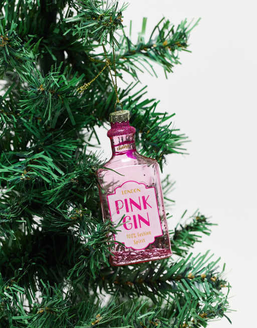 Sass & Belle Christmas decoration in pink gin design