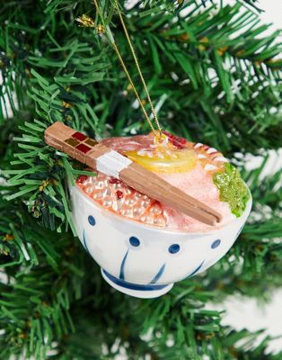 Sass & Belle Christmas decoration in ramen bowl design