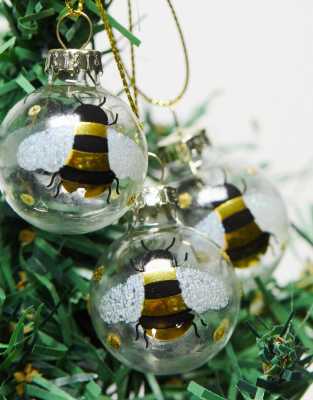 Sass & Belle - Confezione da 12 decorazioni natalizie con ape