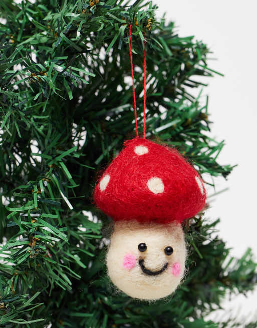 Sass & Belle - Décoration de Noël à motif champignons heureux