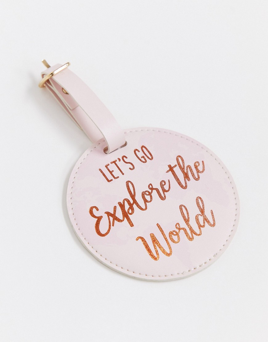 Sass & belle explore the world luggage tag-Multi