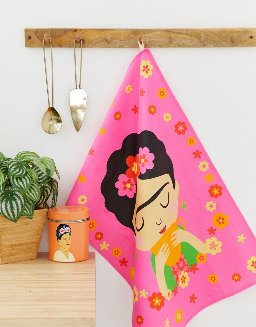 Sass & Belle Frida Kahlo køkkenhåndklæde-Multifarvet
