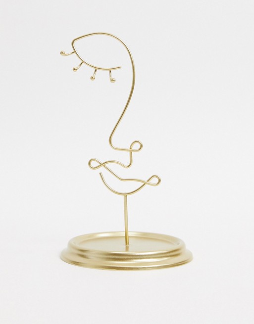 Sass & Belle jewellery stand in abstract face shape