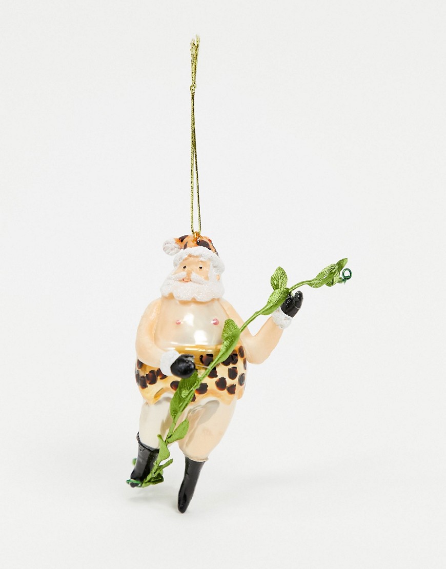 Sass & Belle - Kerstboomdecoratie met Tarzan-kerstman-Multi