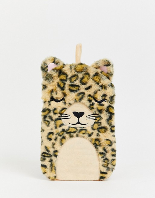Sass & Belle leopard hot water bottle