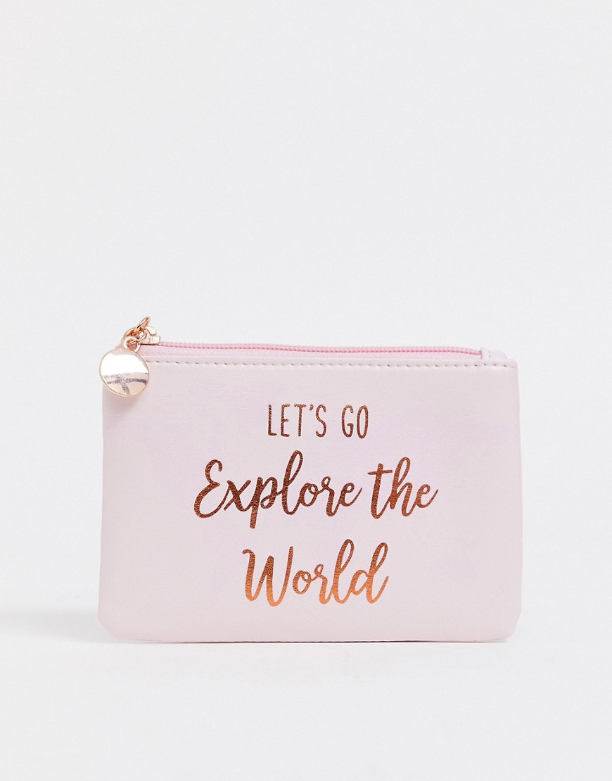 Sass & Belle lets go explore the world coin purse-Multi