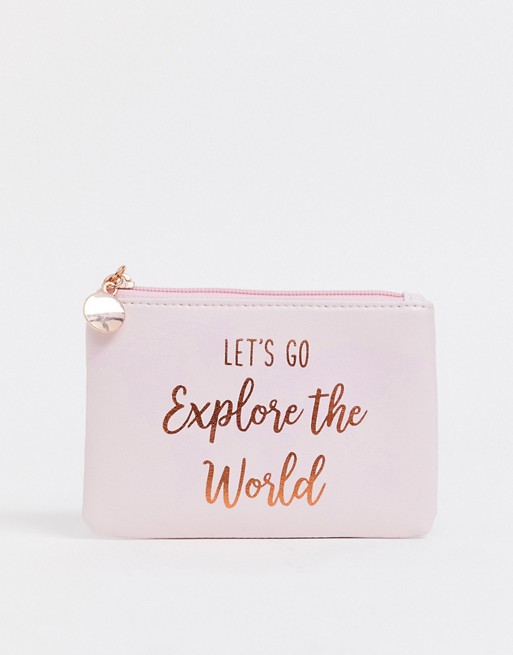 Sass & Belle lets go explore the world coin purse