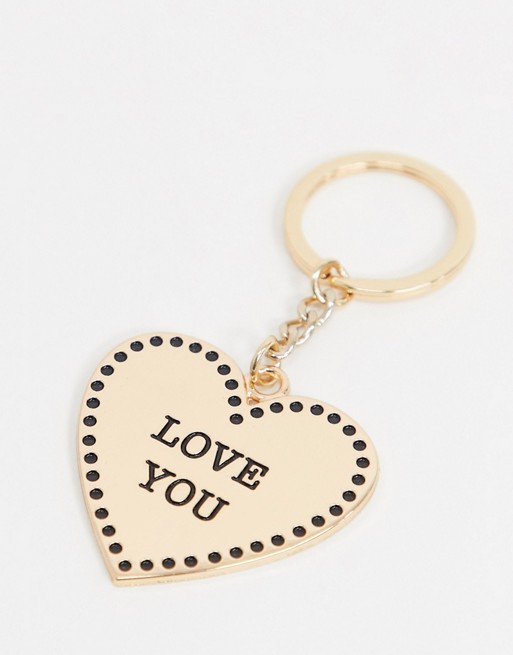 Sass & Belle love you key ring