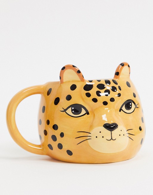 Sass & Belle mug in leopard shape