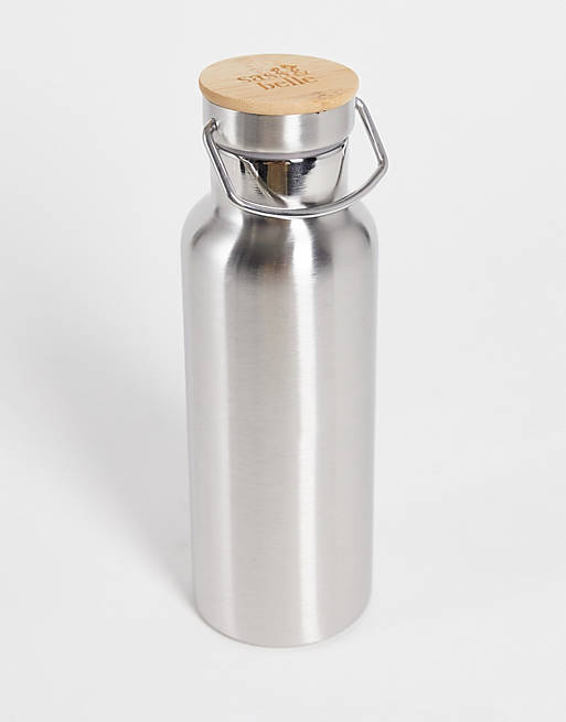 Sass & Belle stainless steel water bottle with bamboo lid | ASOS