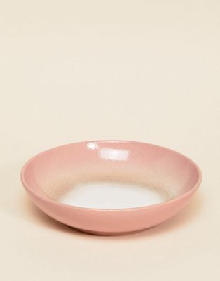 Sass & Belle Stor rosa skål i keramik-Flerfärgad