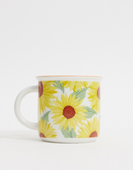 Sass & Belle sunny days sunflower mug