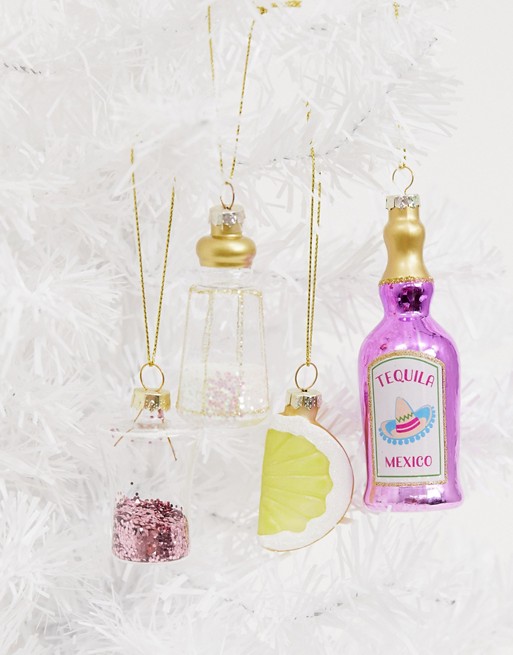 Sass & Belle tequila Christmas decorations