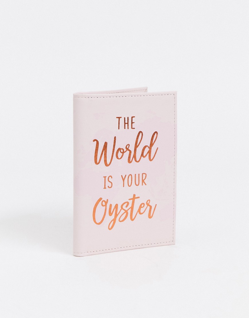 Sass & Belle the world is your oyster passport cover-Multi